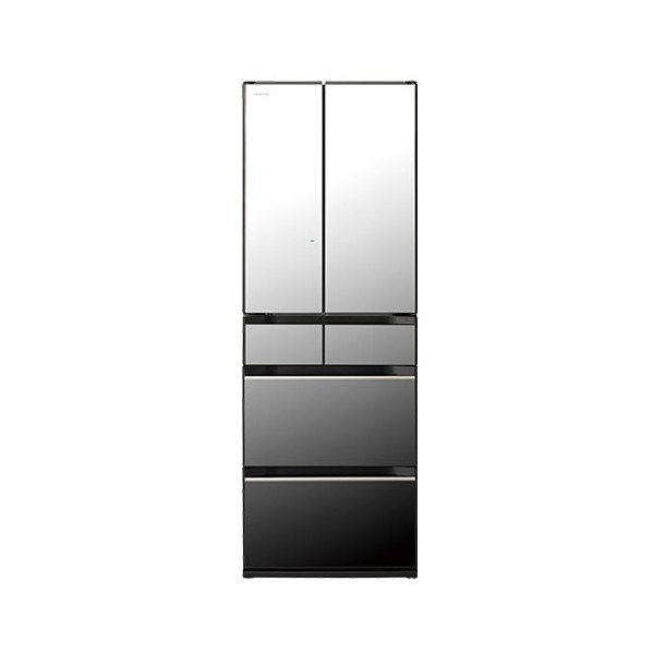 ２９４L日立ノンフロン冷凍冷蔵庫　黒　グレー　鏡　オシャレ