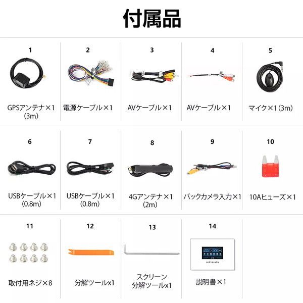 Eonon GA2190K [アンドロイドカーナビ Android10 2021年最新版CPU 10.1