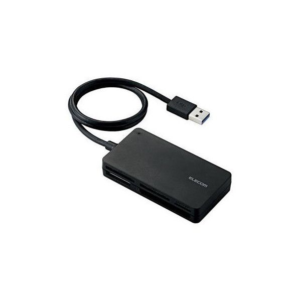 ELECOM MR3-A014SBK メモリリーダライタ USB3.0対応 ソフト付き SD+