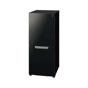 SHARP SJ-GD15P-B ピュアブラック つけかえどっちもドア [冷蔵庫 (152L 