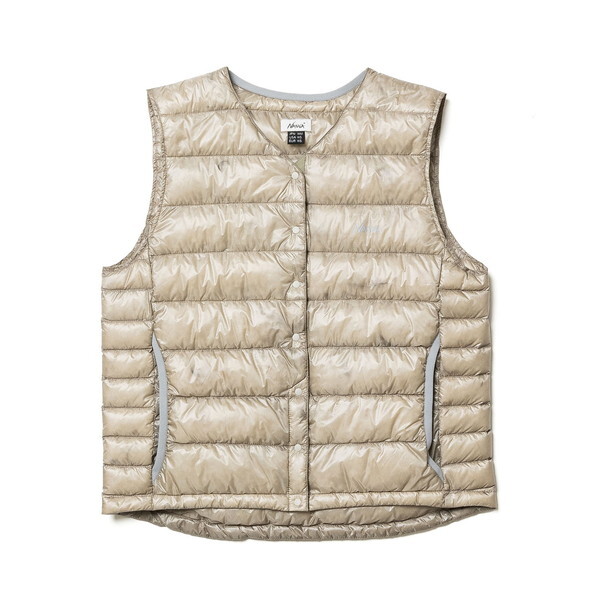 NANGA iK Ci[_ExXg EBY INNER DOWN VEST(WOMEN) BEG WS ND2242-1B313 N1IVEG33
