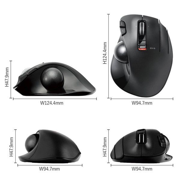 エレコム ワイヤレスマウス トラックボール 6ボタン ブラック M-XT3DRBK lok26k6 ELECOM 【正規代理店】 エレコム M-XT3DRBK トラックボール