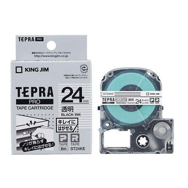 KING JIM ST24KE �L���C�ɂ͂����郉�x�� [�e�v��PRO�e�[�v�J�[�g���b�W (���� ������ 24mm��)]