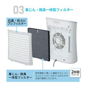 SHARP FU-J30 ホワイト系 [空気清浄機（プラズマクラスター10畳/空気