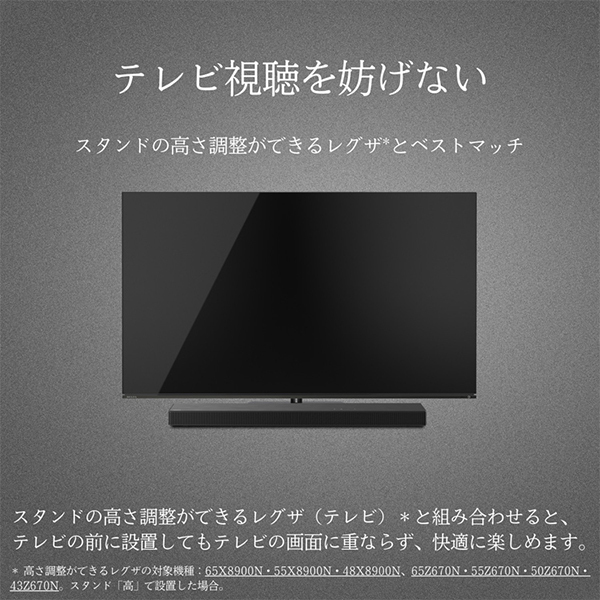 REGZA TS216G 2.1chサウンドシステム TS216G：レグザサウンドシステム｜REGZA<レグザ>