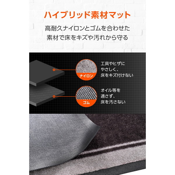 D41572 デイトナ(Daytona) バイク用 フロアマット 1020×2600mm ゴム