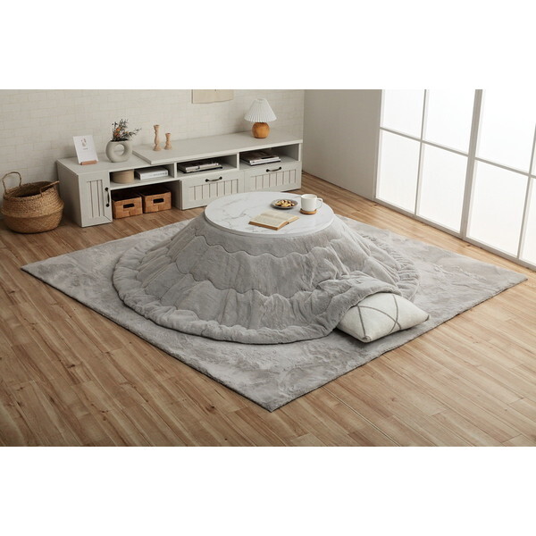 こたつ布団　円形 245cm こたつ布団セット こたつセット 丸型 円形 掛け敷き布団セット