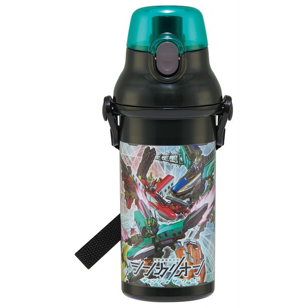 スケーター PSB5SANAG シンカリオンワールド 子供用 プラスチック 水筒 480ml ワンプッシュ開閉 抗菌 子供に優しい 軽量 抗菌加工 日本製