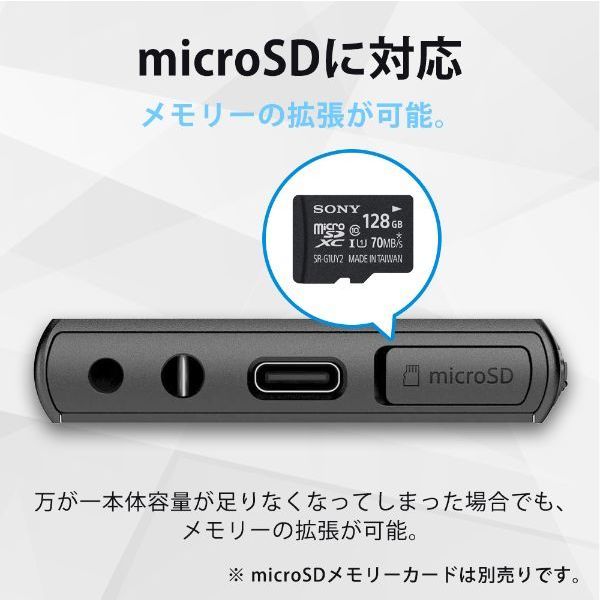 SONY NW-A105 グリーン＆ 128GB microSDカード