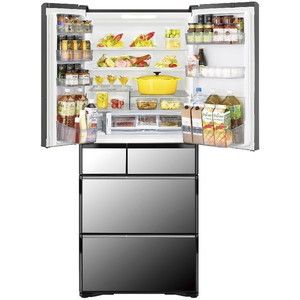 2023年制 HITACHI 日立冷凍冷蔵庫R-WXC62Sクリスタルミラー 日立 R-WXC62S クリスタルミラー [冷蔵庫 (615L・フレンチドア