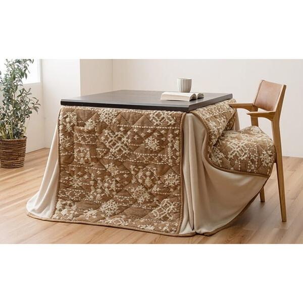 ハイコタツ　長方形テーブル　ベージュこたつ布団 ハイコタツ 長方形テーブル ベージュこたつ布団 こたつ布団