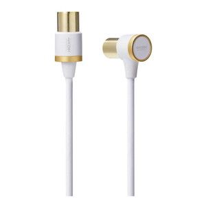 ELECOM DH-ATLS48K30WH アンテナケーブル 4K8K対応 L-S型 3.0m ホワイト ELECOM DH-ATLS48K30WH アンテナケーブル 4K8K対応 L-S型 3.0m ホワイト