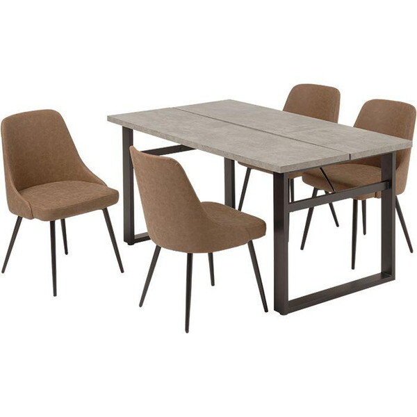 ���� LT-4771GY-60PBR-5S �O���[/PU�u���E�� [�_�C�j���O5�_�Z�b�g]