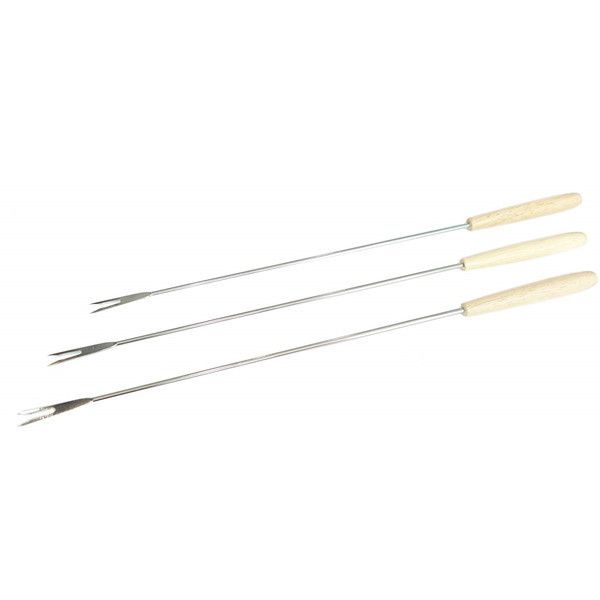 CAPTAIN STAG UG-3213 BBQ�O�����t�H�[�N 35cm 3�{�g