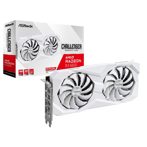 ASRock RX6600 CLW 8G Challenger White [グラフィックボード] | 激安 