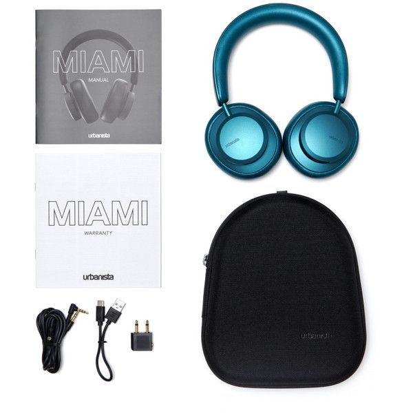 urbanista 1036138 MIAMI Noise Canceling Bluetooth - Teal Green