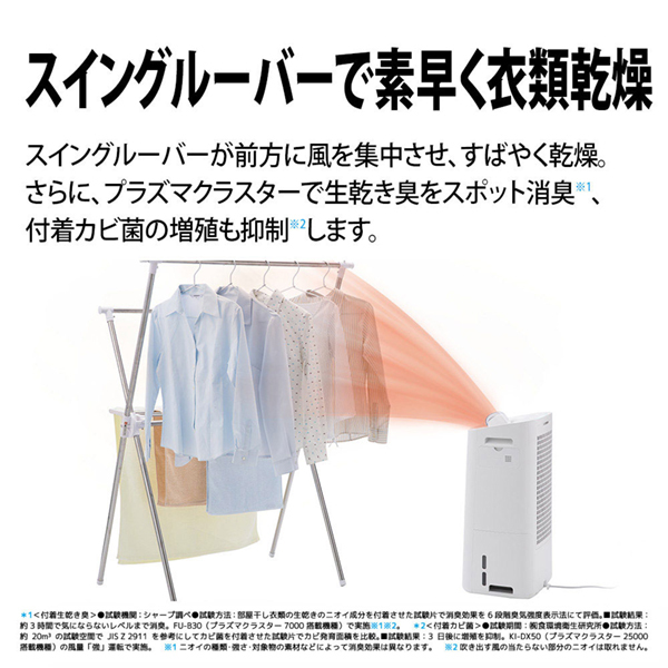 SHARP KI-SD50-W ホワイト系 [除加湿空気清浄機] | 激安の新品・型落ち