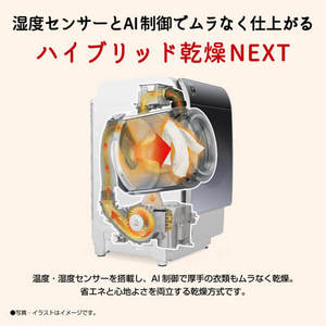 SHARP ES-X11A-TL リッチブラウン [ドラム式洗濯乾燥機(洗濯11kg/乾燥