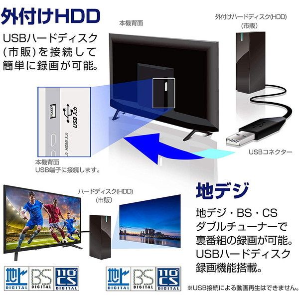 Hisense 40H38E H38Eシリーズ [40V型 地上・BS・110度CSデジタル