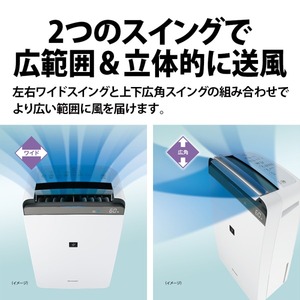SHARP CV-S180-W ホワイト [コンプレッサー式衣類乾燥除湿機 (木造20畳
