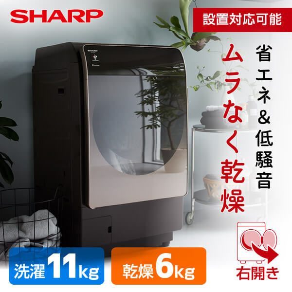 SHARP ES-X11A-TR リッチブラウン [ドラム式洗濯乾燥機 (洗濯11kg/乾燥6kg) 右開き] 激安の新品・型落ち・アウトレット  家電 通販 XPRICE エクスプライス (旧 PREMOA プレモア)
