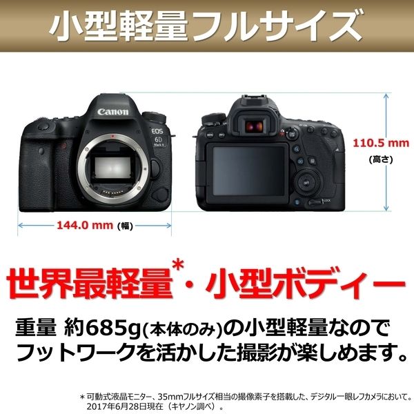 CANON EOS 6D Mark II ボディ [デジタル一眼カメラ (2620万画素