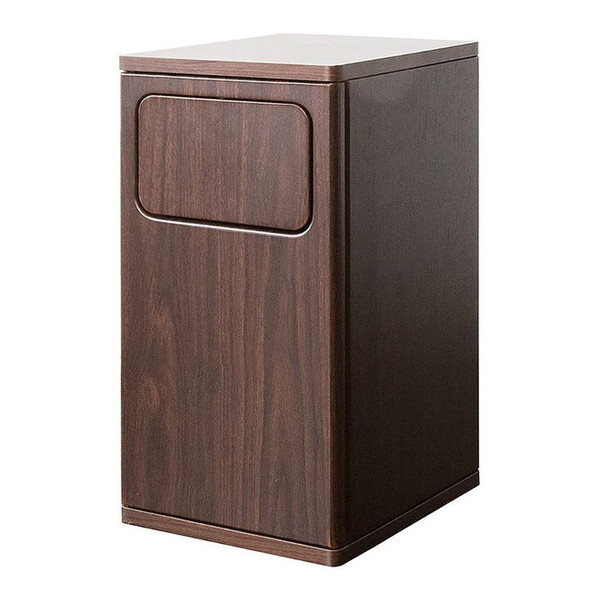 宮武製作所 600480105 DB-480R BR ウッドプッシュダストボックス Empro(エンプロー) ブラウン