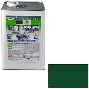 アサヒペン 水性簡易屋上防水塗料 16kg (グリーン)