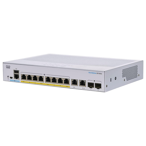 Cisco CBS250-8P-E-2G-JP CBS250 Smart 8-port GE PoE Ext PS 2x1G