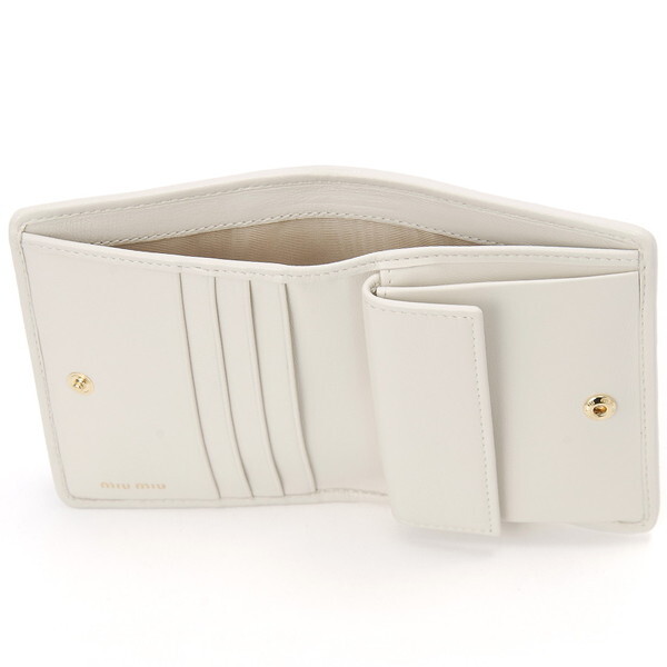 楽天スーパーSALE10%OFF】ミュウミュウ MIUMIU 三つ折り財布