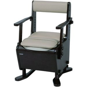 Panasonic 介護用椅子 PN-L23418MB 家具調トイレ＜座楽＞ひじ掛けはねあげ | 家具調トイレ＜座楽