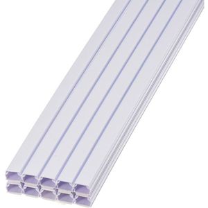 オーム電機 DZ-AMT11-W 10P [テープ付ABSモール1号 1m ホワイト 10本入]