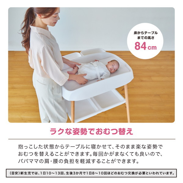 KATOJI おむつ替え台 ホワイト＆ナチュラル 01400 | 激安の新品・型