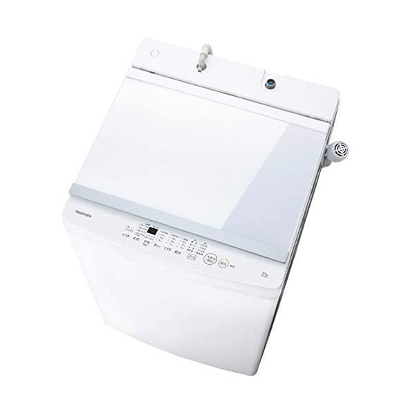①★未使用品★TOSHIBA 10kg 洗濯機 2021年 ガラストップ AW-10M7 ホワイト 大容量  福島 郡山市★直接渡しOK★ 東芝 AW-10M7 ピュアホワイト [簡易乾燥機能付洗濯機(10.0kg)] | 激安