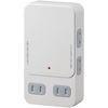 オーム電機 HS-AK6B-W [増設用壁タップ 6個口]