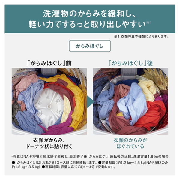 PANASONIC NA-F5B3-H ライトグレー [全自動洗濯機 (5.0kg)] | 激安の