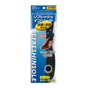 不動化学 リフレッシュインソール 抗菌+消臭 男性用 フリー 不動化学 リフレッシュインソール抗菌+消臭 男性用 | 激安の新品