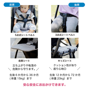 KATOJI ベビーカー 2-Seater next ロイヤルベージュ 41410 生後6ヶ月