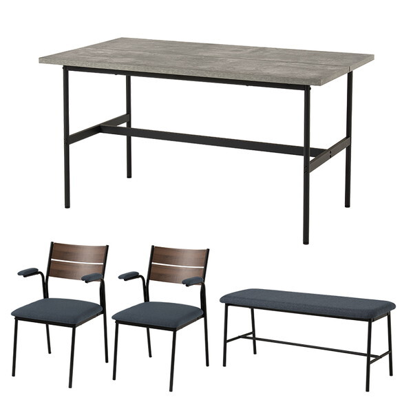 ���� LT-3204MGY-06DGY-4S �O���[/�u���E��×�_�[�N�O���[ [�_�C�j���O4�_�Z�b�g]