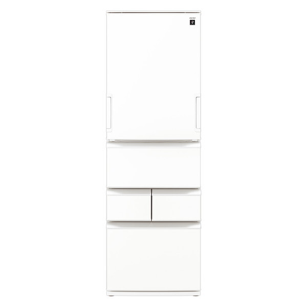 SHARP SJ-XW41P-W �V���L�[�}�b�g�z���C�g �ǂ������h�A [�①�� (408L�E���E�t���[)]