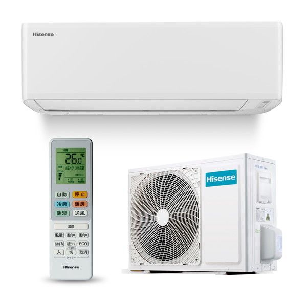 新品 Hisense ハイセンス HA-S40C2-W エアコン(主に14畳用) Hisense HA-S40C2-W [エアコン(主に14畳用・単相200V)] | 激安の新品