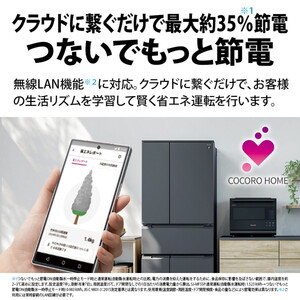 SHARP SJ-MF55P-H ダスクダークメタル Fit63 [冷蔵庫 (545L・フレンチ