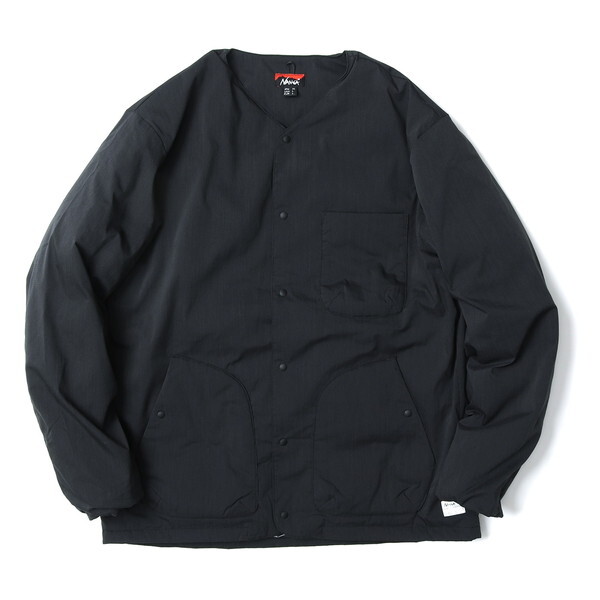 NANGA iK qmbN bvXgbv Ci[_E J[fBK HINOC RIPSTOP INNER DOWN CARDIGAN BLK S ND2441-1M300-A N0001892