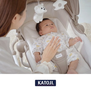 KATOJI バウンサー ターン360° ベージュ 03418 新生児～体重15kgまで