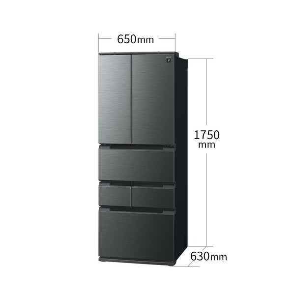 SHARP SJ-MF43P-H ダスクダークメタル Fit63 [冷蔵庫 (429L・フレンチ