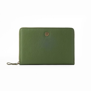 小田清 豊岡工房 仕分け易いコインが分けられる牛革長財布 ブラック