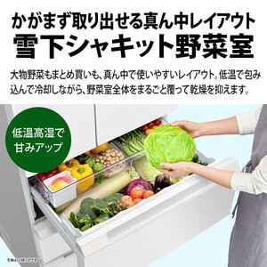 SHARP SJ-MF46P-H ダスクダークメタル Fit63 [冷蔵庫 (457L・フレンチ