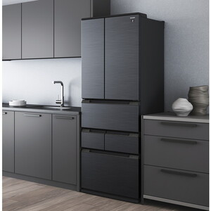 SHARP SJ-MF46P-H ダスクダークメタル Fit63 [冷蔵庫 (457L・フレンチ