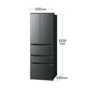SHARP SJ-MF46P-H ダスクダークメタル Fit63 [冷蔵庫 (457L・フレンチ