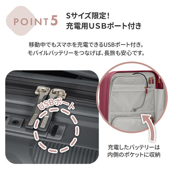 サムソナイト HJ4*50015 INSTAGON SP 55/20 EXP TSA V2 GT PURPLE
